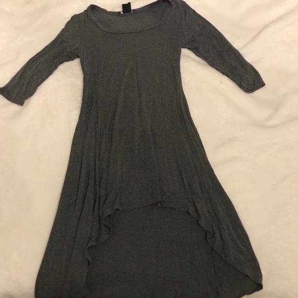 Cotton Dress High-Low - Picture 3 of 5